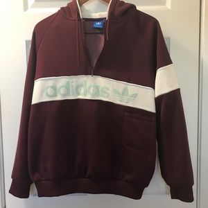 3/4 Zip Adidas Hoodie